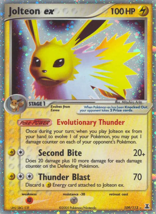 Jolteon ex (109/113) [EX: Delta Species] - Pokemon Single
