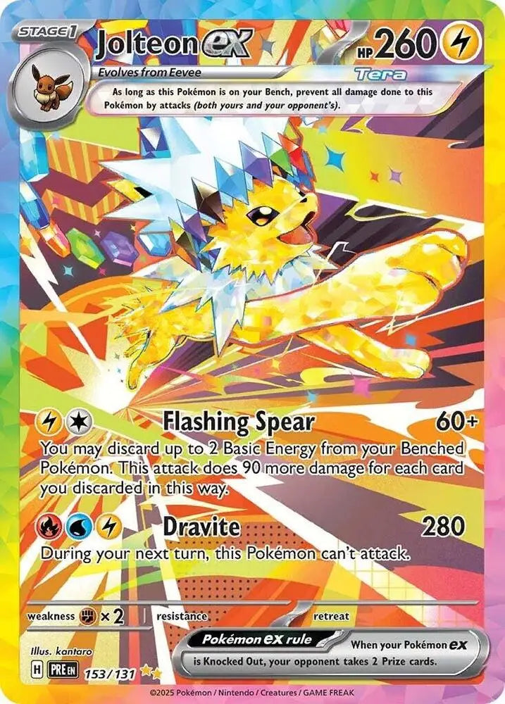 Jolteon ex (153/131) [Scarlet & Violet: Prismatic Evolutions] - Pokemon Single