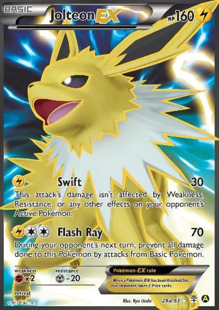 Jolteon EX (28a/83) (Alternate Art Promo) [XY: Generations] - Pokemon Single