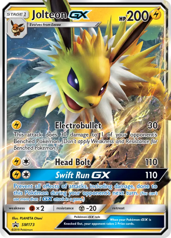 Jolteon GX (SM173) [Sun & Moon: Black Star Promos] - Pokemon Single