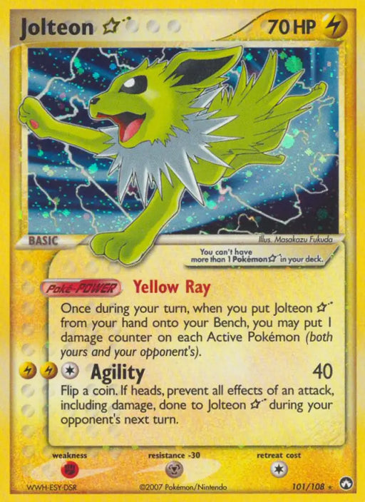 Jolteon Star (101/108) [EX: Power Keepers] - Pokemon Single