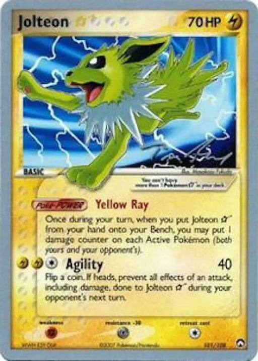 Jolteon Star (101/108) (Legendary Ascent - Tom Roos) [World Championships 2007] - Pokemon Single