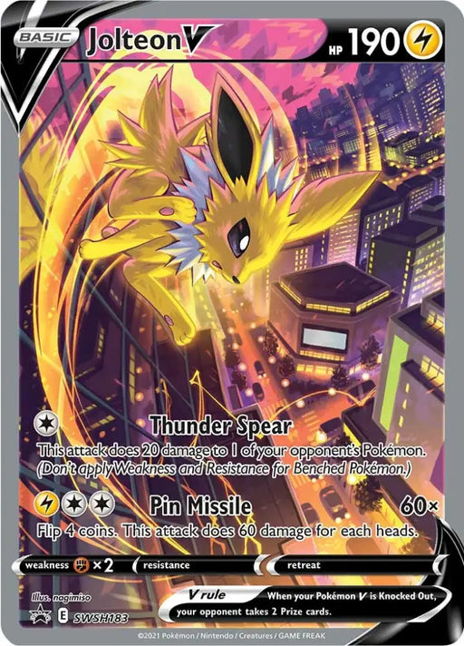 Jolteon V (SWSH183) [Sword & Shield: Black Star Promos] - Pokemon Single