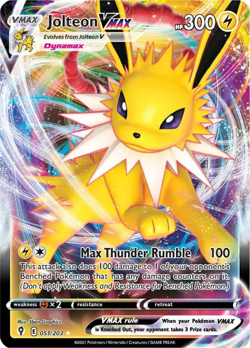 Jolteon VMAX (051/203) [Sword & Shield: Evolving Skies] - Pokemon Single