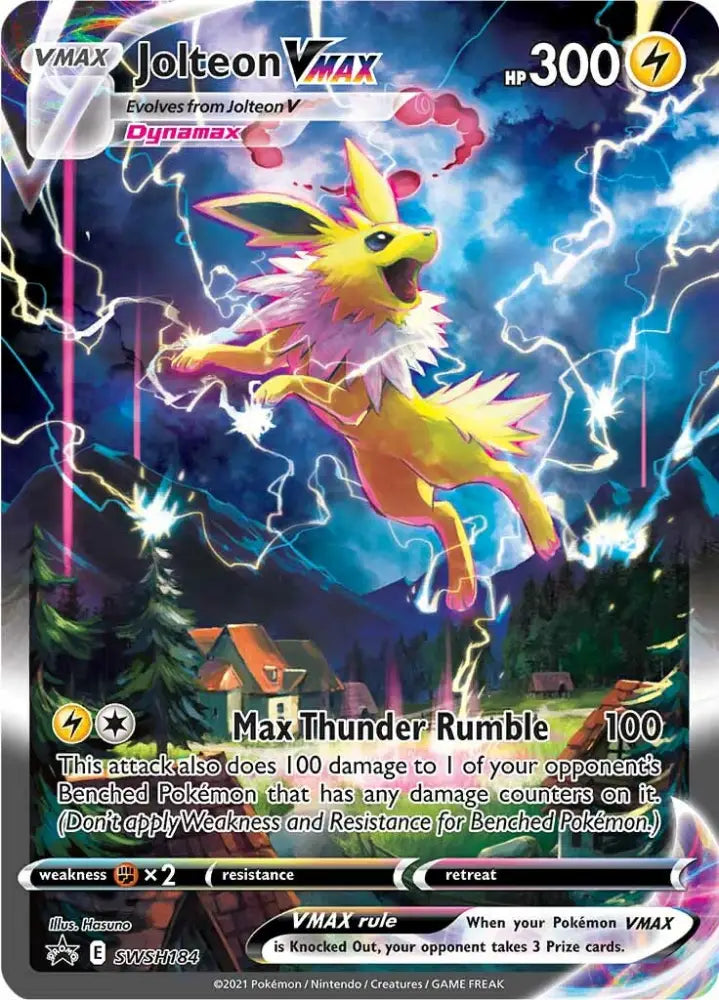 Jolteon VMAX (SWSH184) [Sword & Shield: Black Star Promos] - Pokemon Single