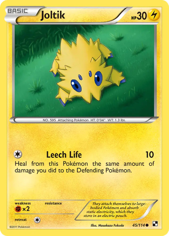 Joltik (45/114) [Black & White: Base Set] - Pokemon Single