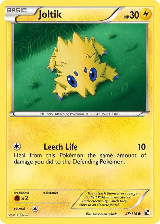 Joltik (45/114) [Black & White: Base Set] - Pokemon Single