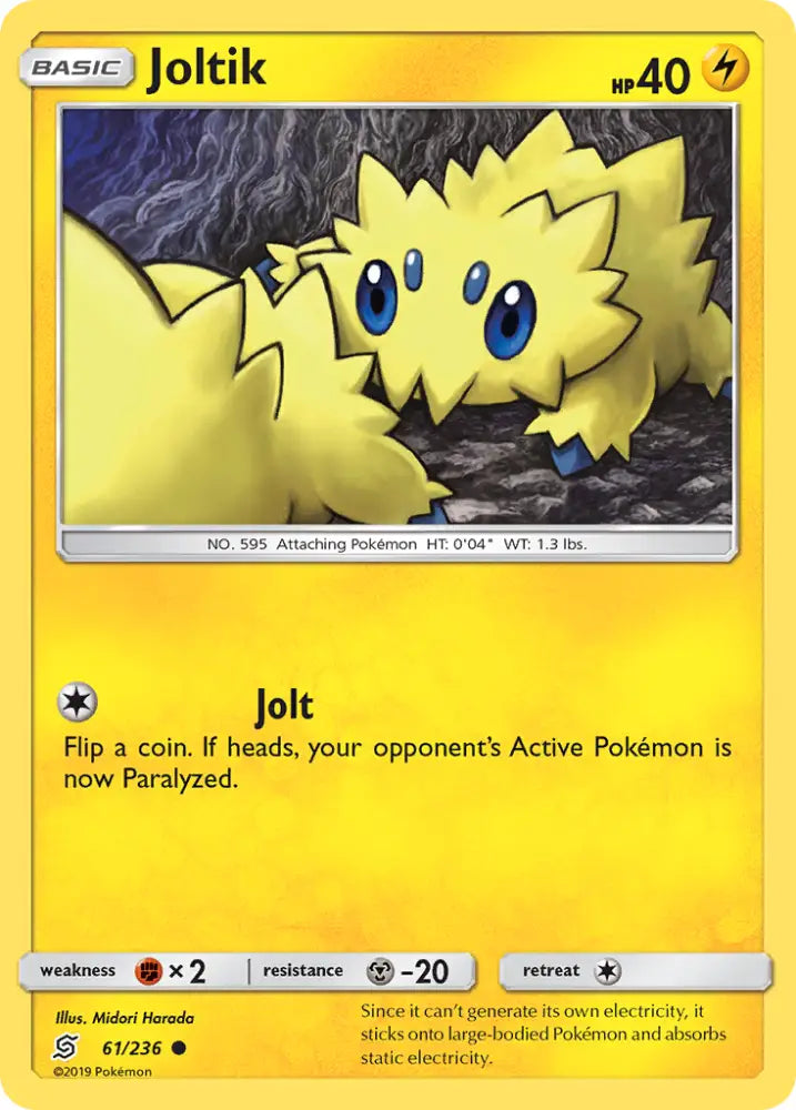 Joltik (61/236) [Sun & Moon: Unified Minds] - Pokemon Single