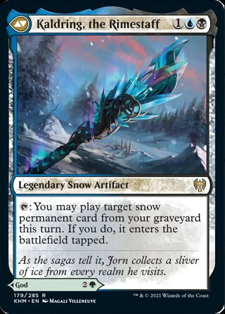 Jorn God of Winter // Kaldring the Rimestaff [Kaldheim] - MTG Single