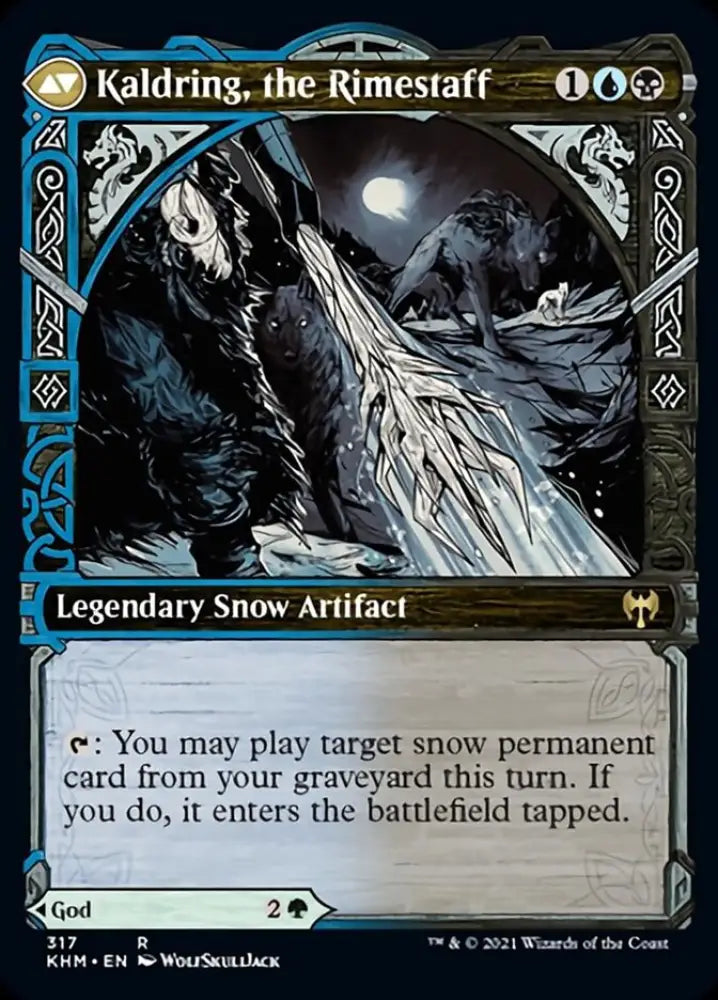 Jorn God of Winter // Kaldring the Rimestaff (Showcase) [Kaldheim] - MTG Single