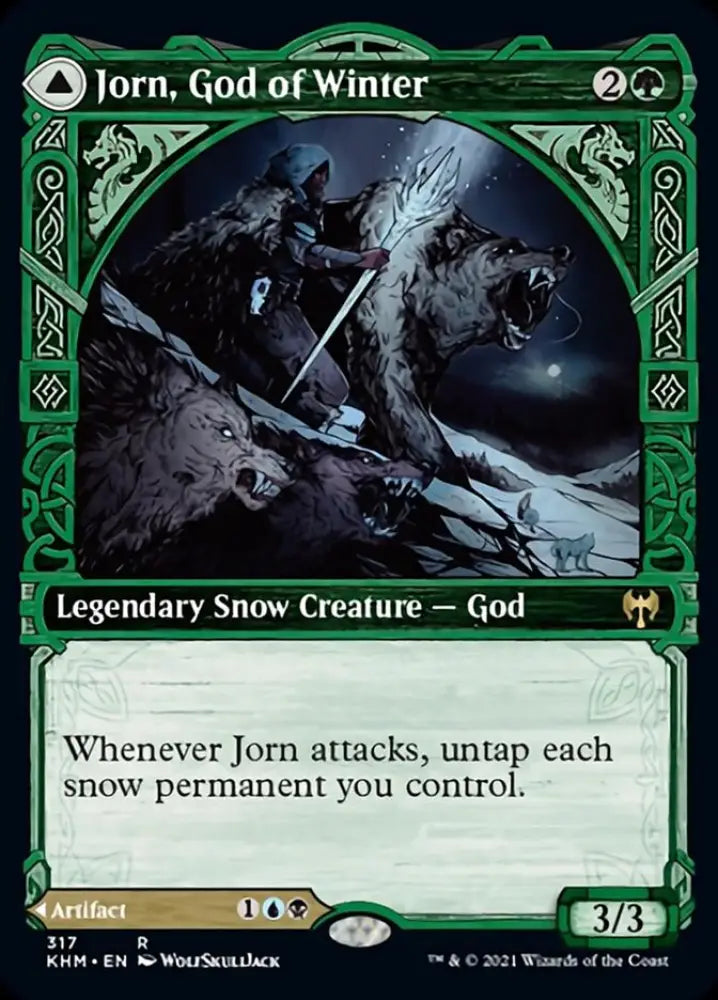 Jorn God of Winter // Kaldring the Rimestaff (Showcase) [Kaldheim] - MTG Single