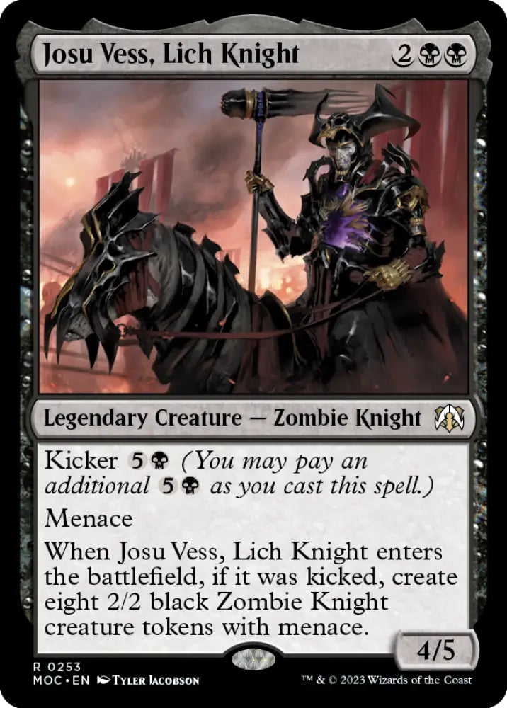 Josu Vess Lich Knight [March of the Machine Commander] - MTG Single