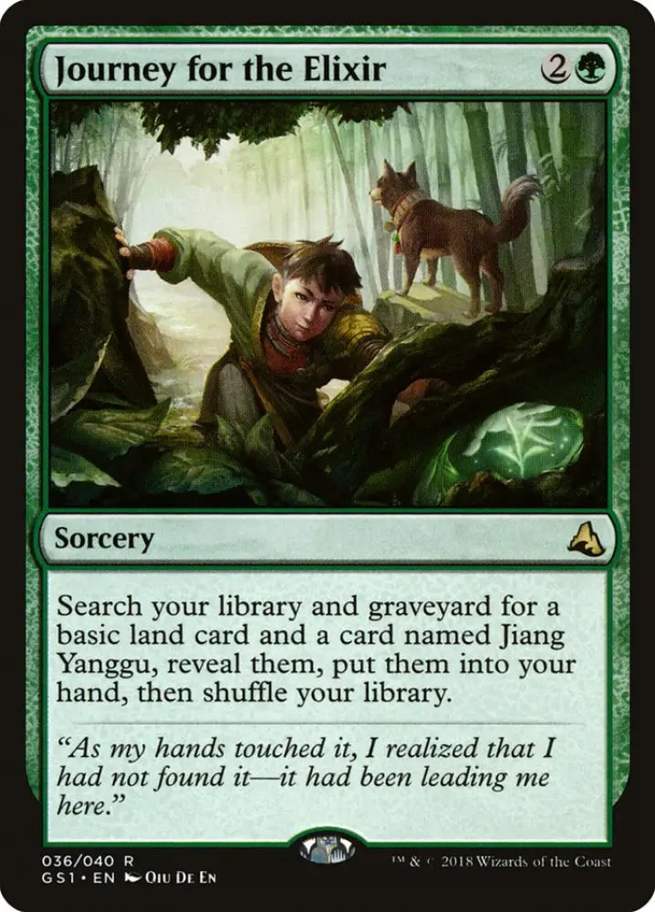 Journey for the Elixir [Global Series Jiang Yanggu & Mu Yanling] - MTG Single