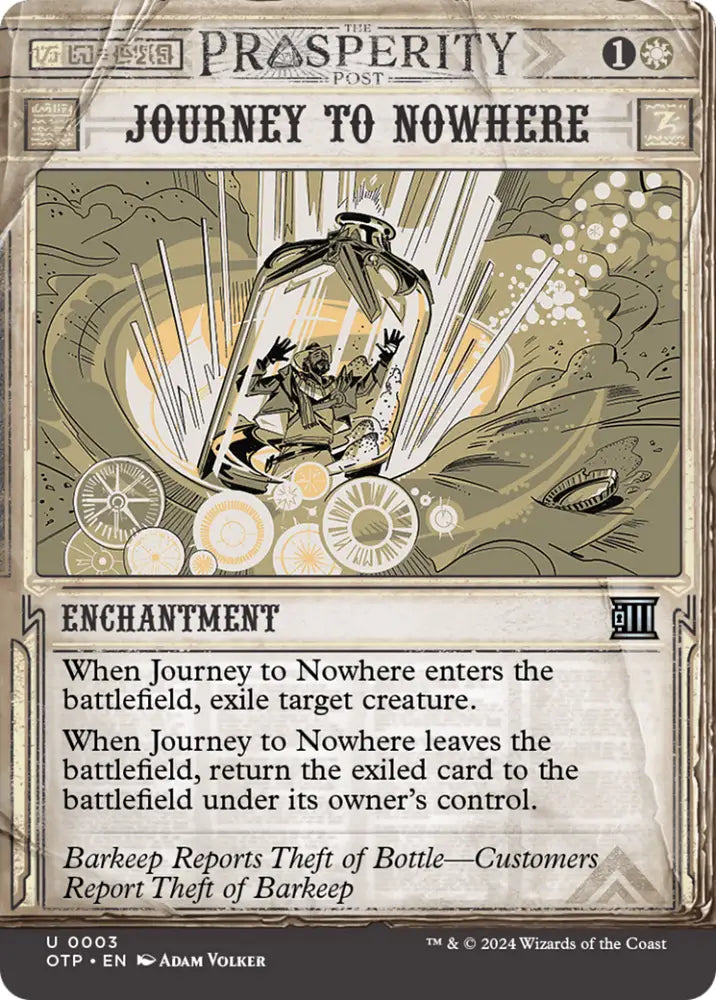 Journey to Nowhere [Outlaws of Thunder Junction: Breaking News] - MTG Single