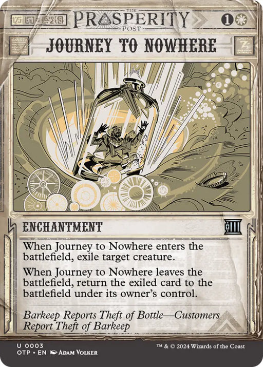 Journey to Nowhere [Outlaws of Thunder Junction: Breaking News] - MTG Single