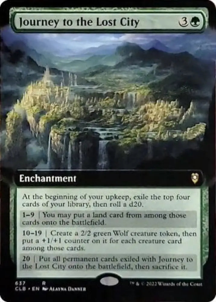 Journey to the Lost City (Extended Art) [Commander Legends: Battle for Baldur’s Gate] - MTG Single