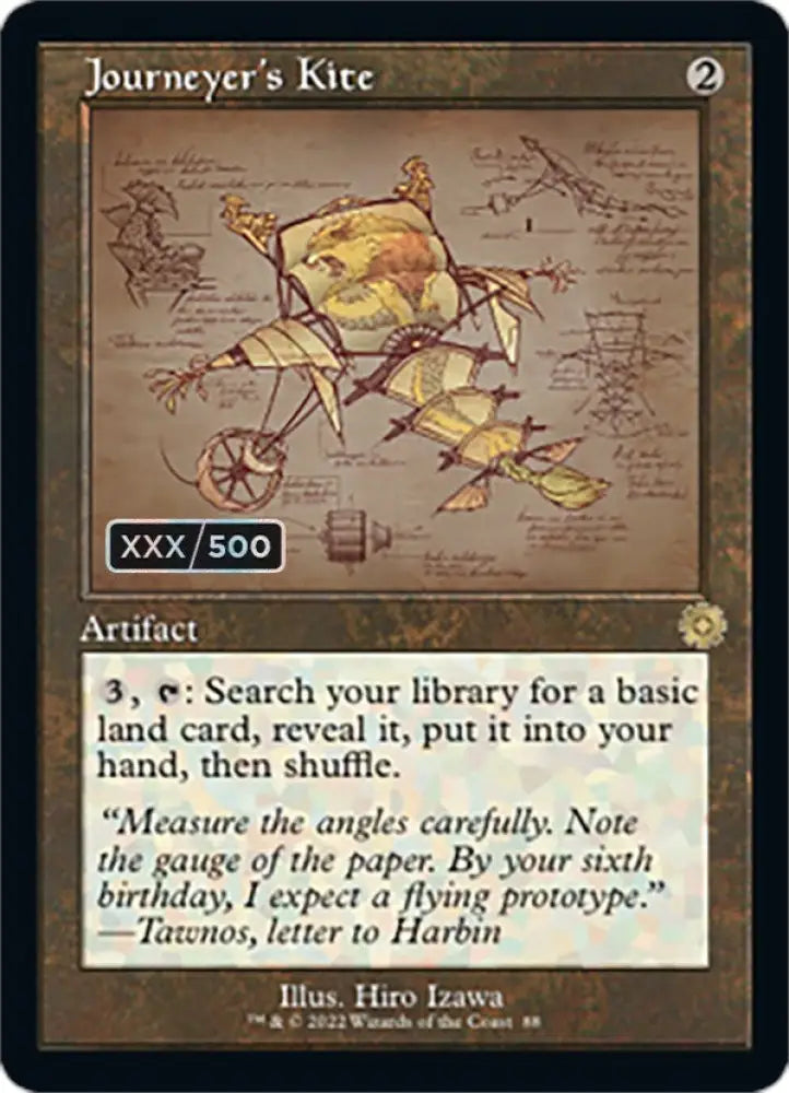 Journeyer’s Kite (Retro Schematic) (Serialized) [The Brothers’ War Retro Artifacts] - MTG Single