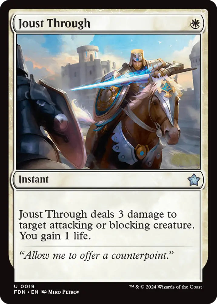 Joust Through [Foundations] - MTG Single