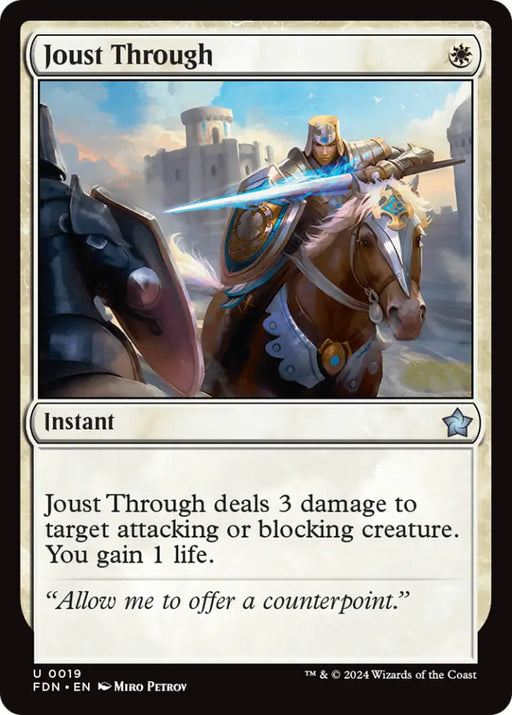 Joust Through [Foundations] - MTG Single