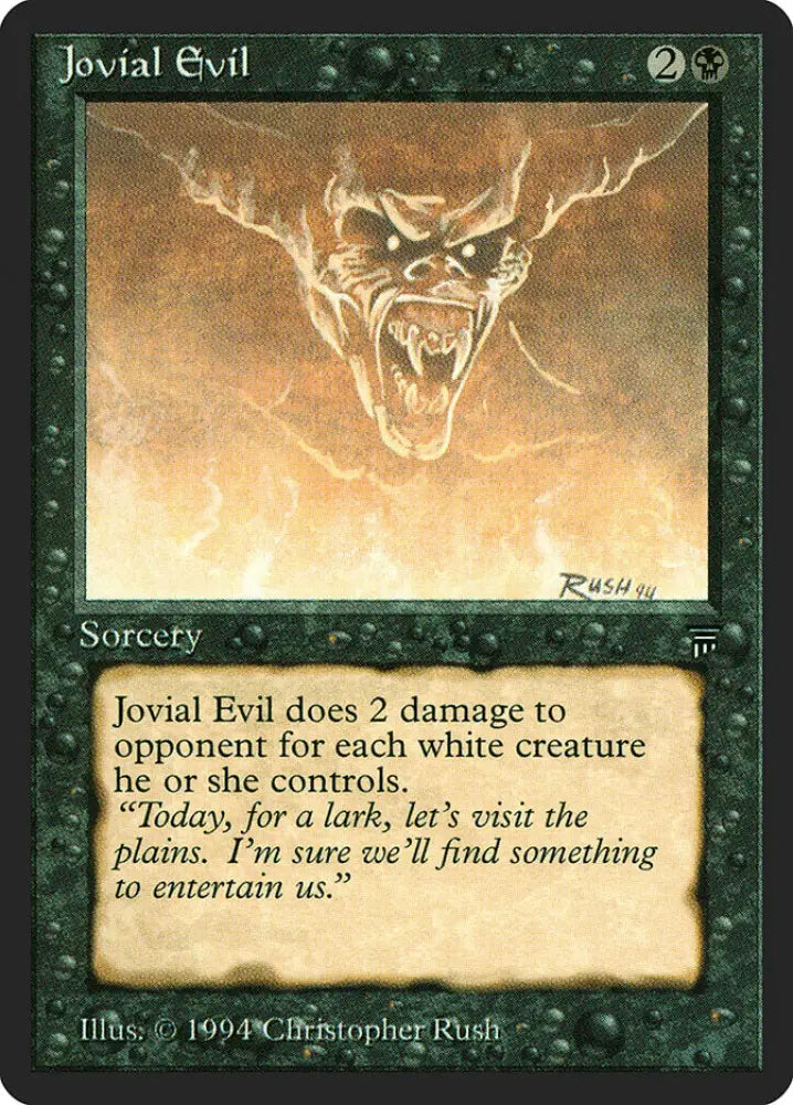 Jovial Evil [Legends] - MTG Single