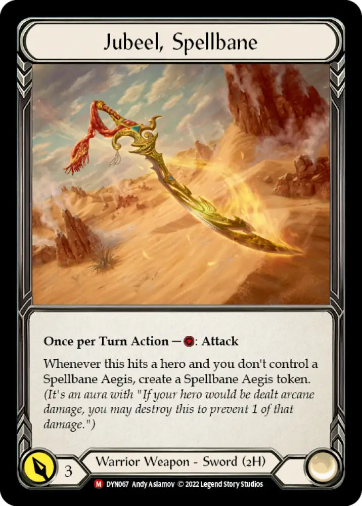 Jubeel Spellbane [Dynasty] Rainbow Foil - Flesh And Blood Single