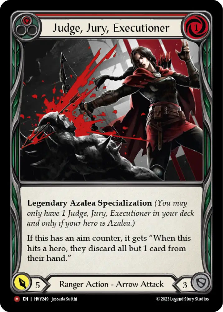Judge Jury Executioner [Heavy Hitters] Rainbow Foil - Flesh And Blood Single