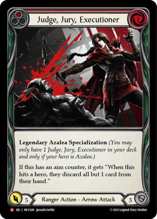 Judge Jury Executioner [Heavy Hitters] Rainbow Foil - Flesh And Blood Single