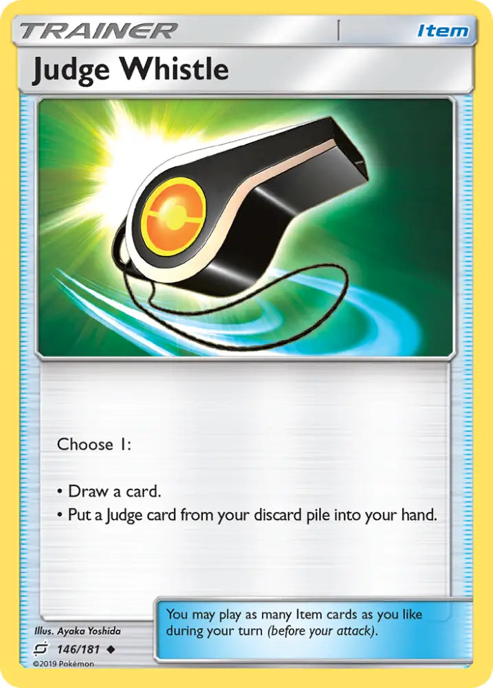 Judge Whistle (146/181) [Sun & Moon: Team Up] - Pokemon Single
