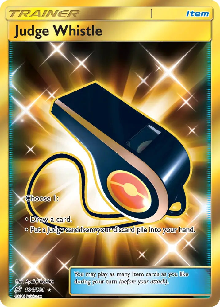Judge Whistle (194/181) [Sun & Moon: Team Up] - Pokemon Single