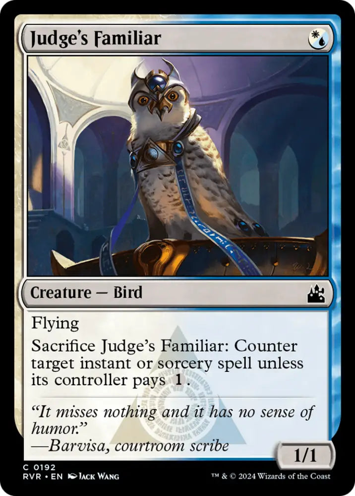 Judge’s Familiar [Ravnica Remastered] - MTG Single