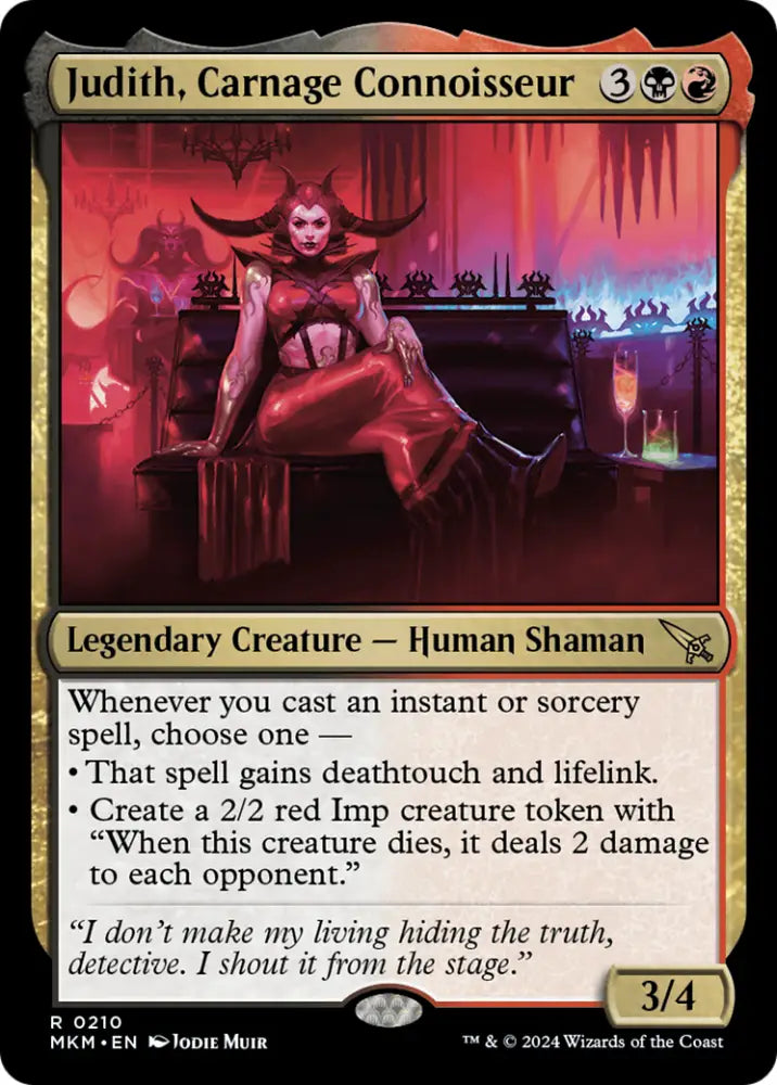 Judith Carnage Connoisseur [Murders at Karlov Manor] - MTG Single