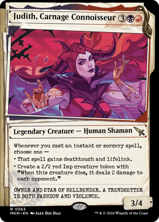 Judith Carnage Connoisseur (Showcase) [Murders at Karlov Manor] - MTG Single