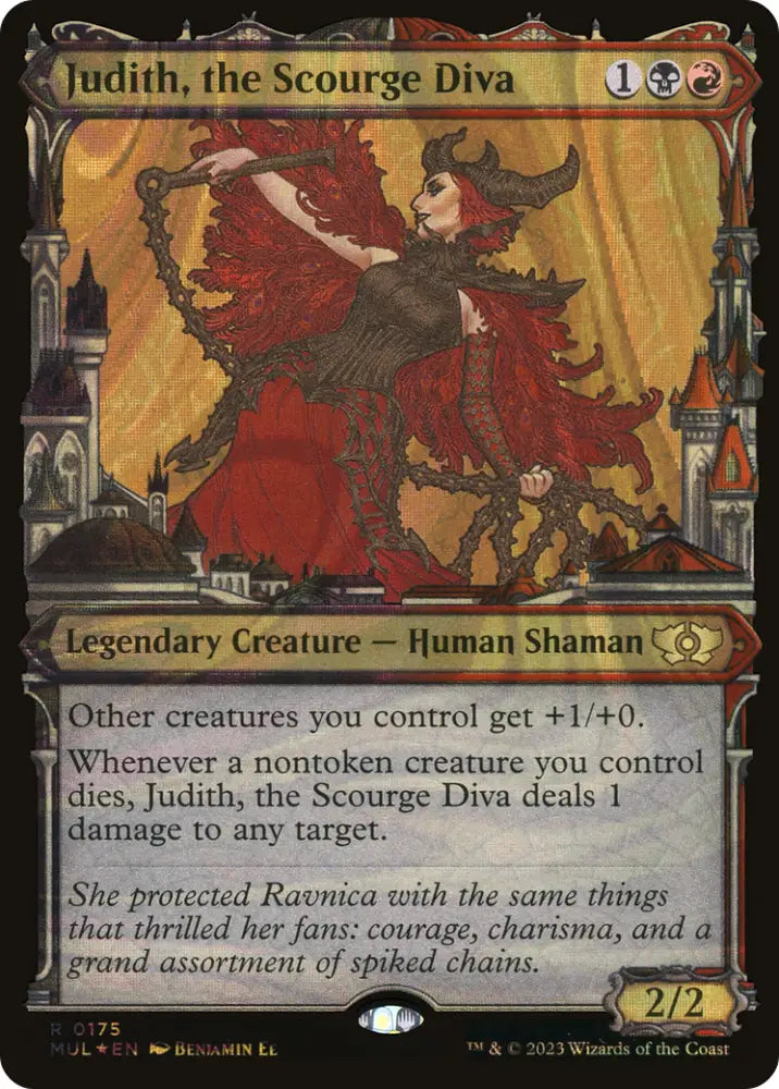 Judith the Scourge Diva (Halo Foil) [Multiverse Legends] - MTG Single