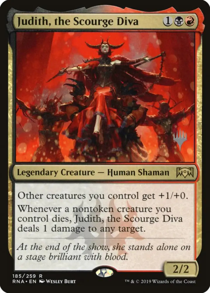 Judith the Scourge Diva (Promo Pack) [Ravnica Allegiance Promos] - MTG Single