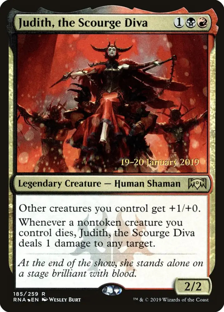 Judith the Scourge Diva [Ravnica Allegiance Prerelease Promos] - MTG Single