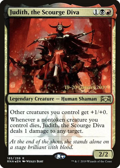 Judith the Scourge Diva [Ravnica Allegiance Prerelease Promos] - MTG Single
