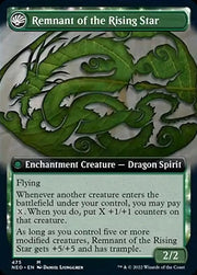 Jugan Defends the Temple // Remnant of the Rising Star (Extended Art) [Kamigawa: Neon Dynasty] - MTG Single