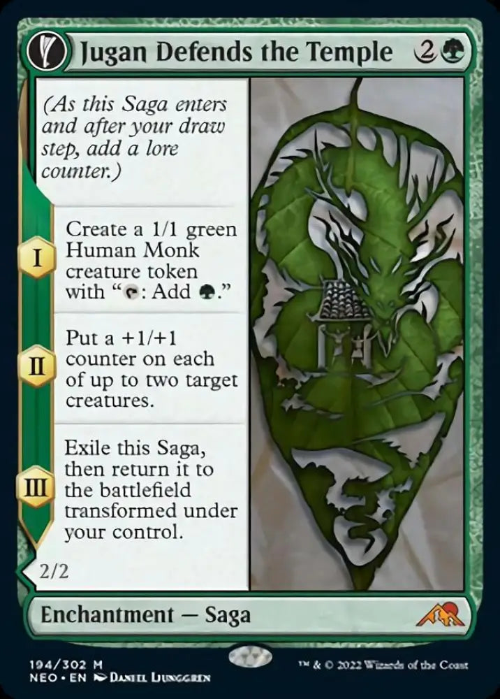 Jugan Defends the Temple // Remnant of the Rising Star [Kamigawa: Neon Dynasty] - MTG Single