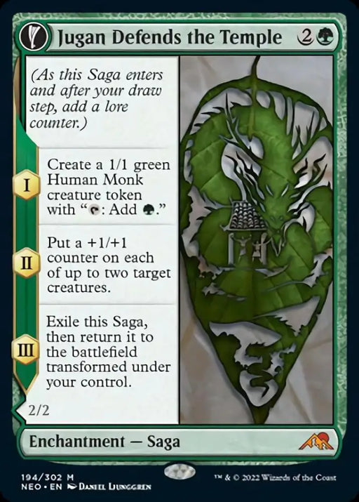 Jugan Defends the Temple // Remnant of the Rising Star [Kamigawa: Neon Dynasty] - MTG Single