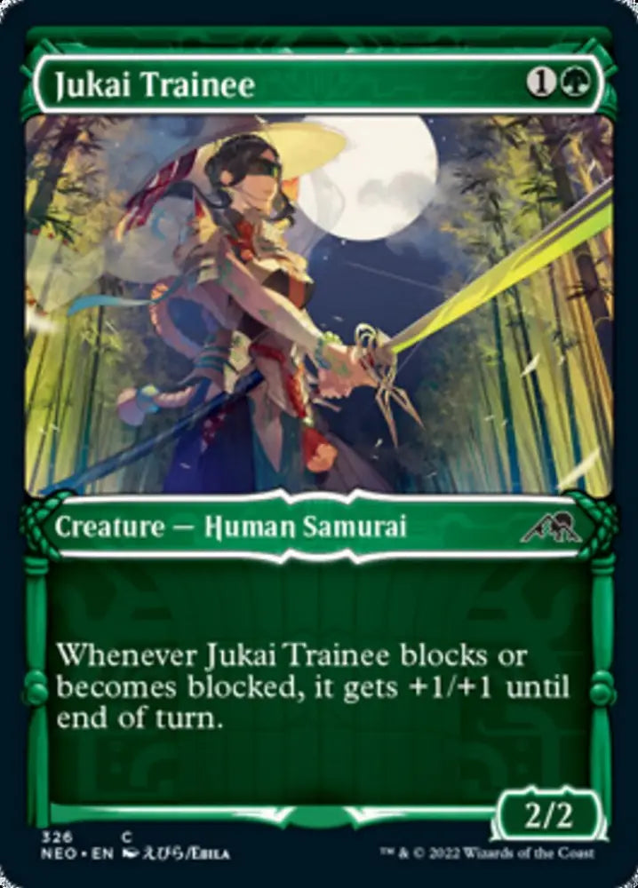 Jukai Trainee (Showcase Samurai) [Kamigawa: Neon Dynasty] - MTG Single