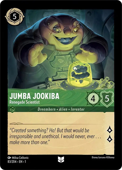 Jumba Jookiba - Renegade Scientist (83/204) [The First Chapter] - Lorcana Single