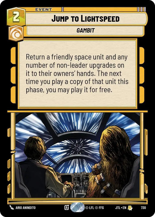 Jump to Lightspeed (Foil) (730) [Jump to Lightspeed] - Star Wars: Unlimited Single