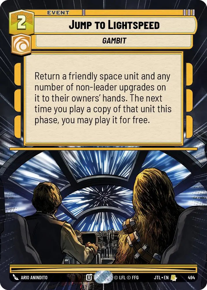Jump to Lightspeed (Hyperspace) (494) [Jump to Lightspeed] - Star Wars: Unlimited Single