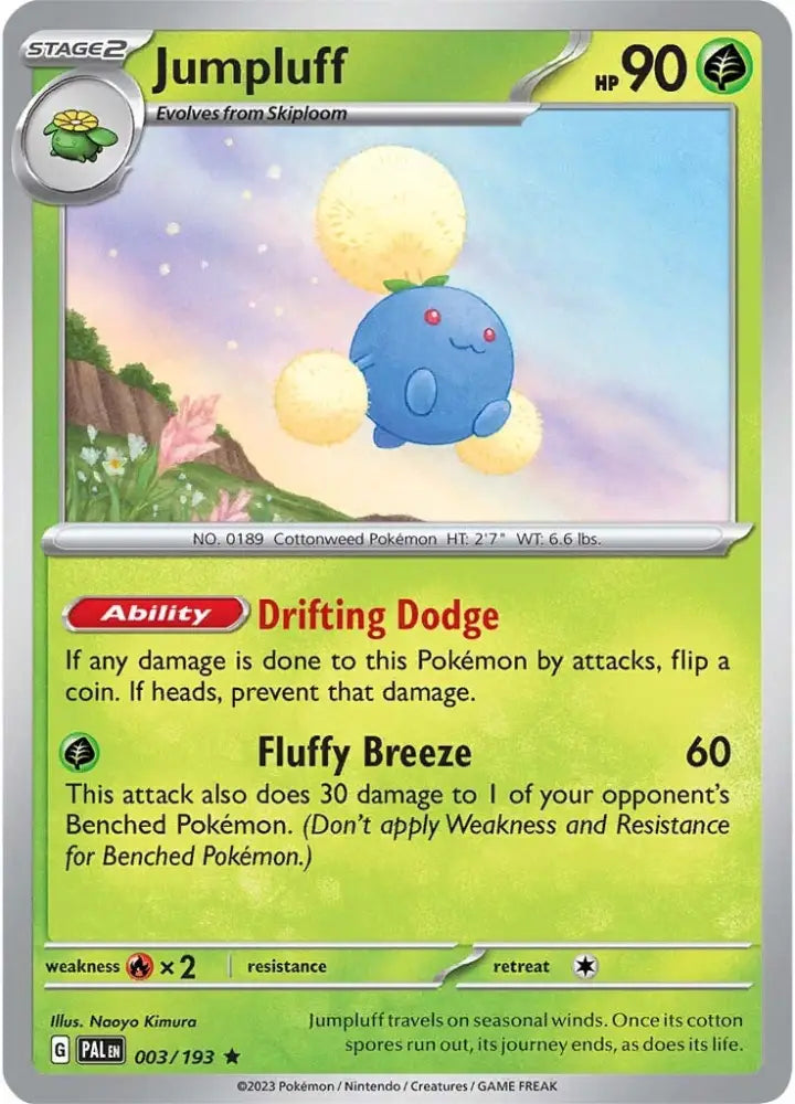 Jumpluff (003/193) [Scarlet & Violet: Paldea Evolved] - Pokemon Single