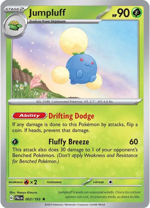 Jumpluff (003/193) [Scarlet & Violet: Paldea Evolved] - Pokemon Single