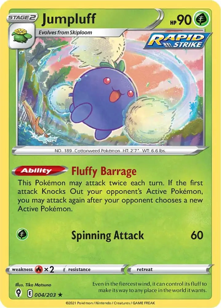 Jumpluff (004/203) [Sword & Shield: Evolving Skies] - Pokemon Single