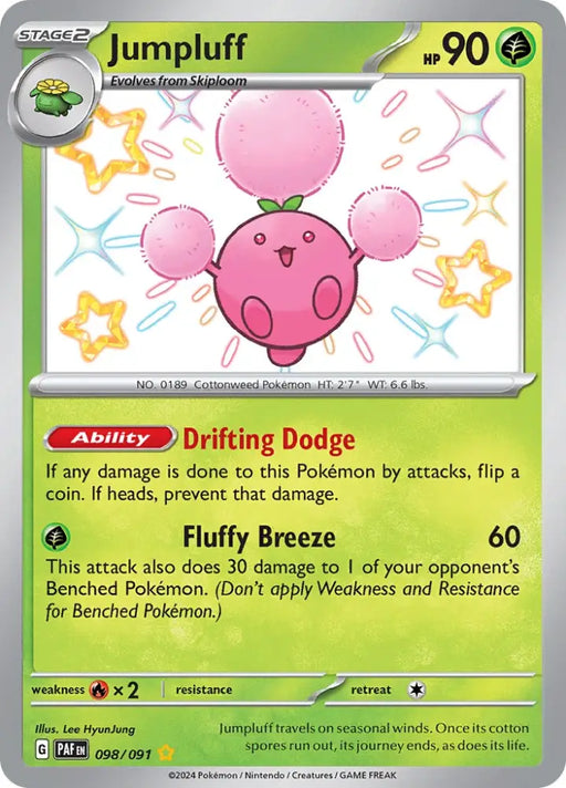 Jumpluff (098/091) [Scarlet & Violet: Paldean Fates] - Pokemon Single