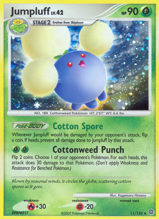 Jumpluff (11/132) [Diamond & Pearl: Secret Wonders] - Pokemon Single
