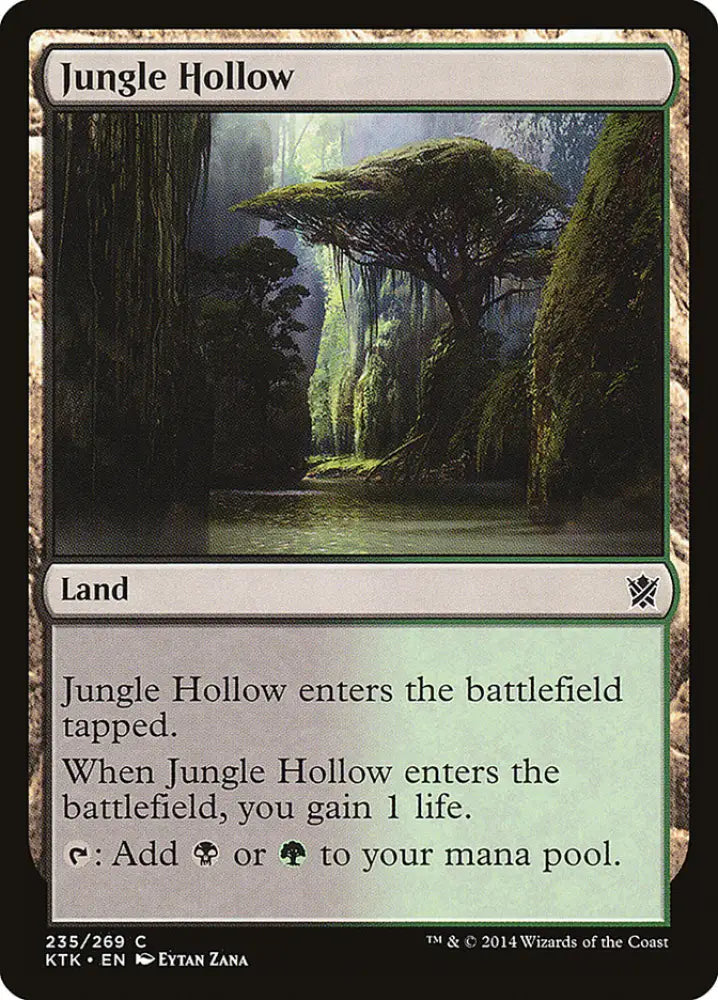 Jungle Hollow [Khans of Tarkir] - MTG Single
