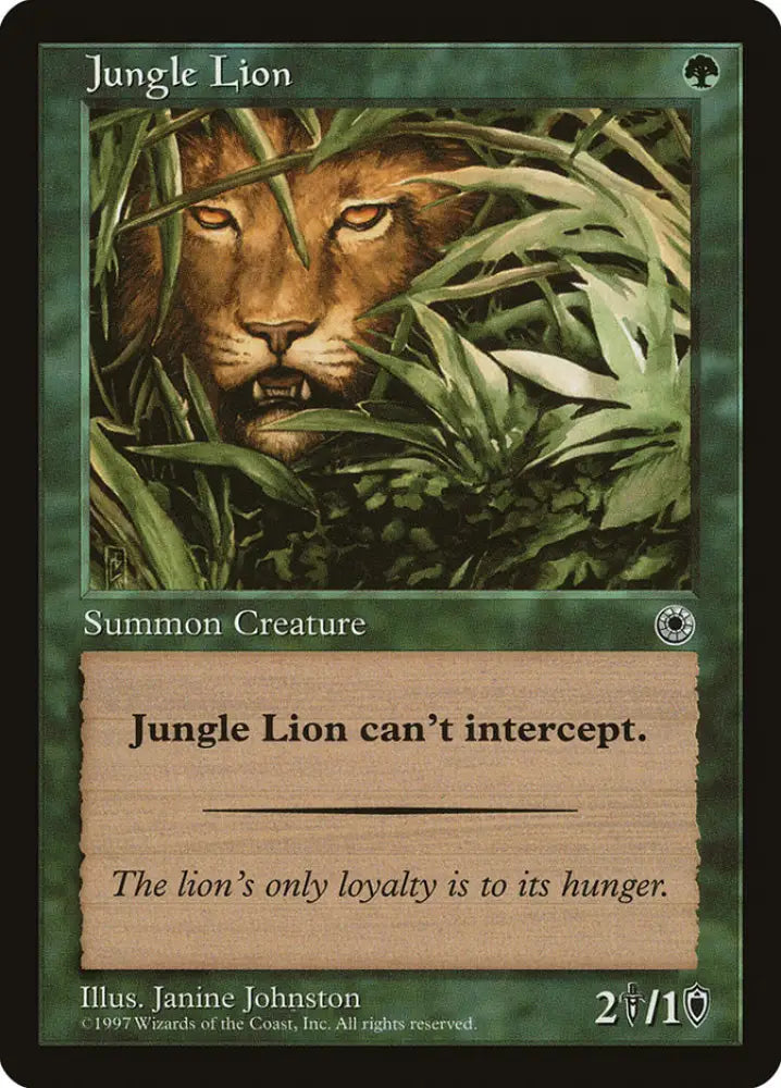 Jungle Lion [Portal] - MTG Single